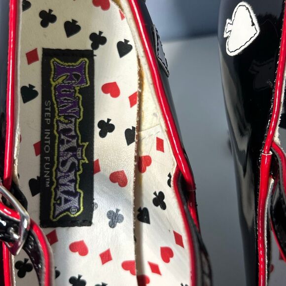 Funtasma Contessa 57 Alice in Wonderland 4” Heels size 9 Black - Picture 8 of 10